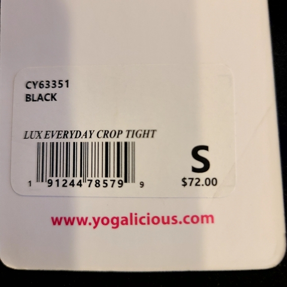 Yogolicious Lux Everyday Crop Tight - Picture 4 of 4